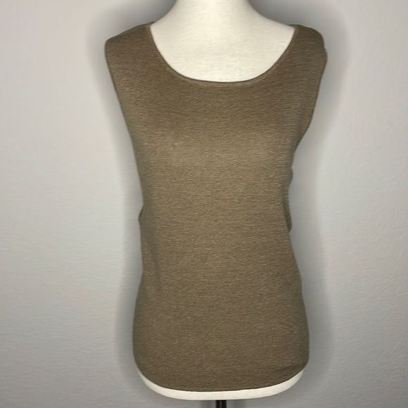 CHICO’S vintage linen blend sweater shell - Picture 1 of 7